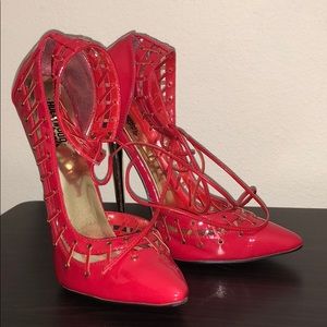 Hollywood Heels by Michael T. Kaplan Size 7M Red